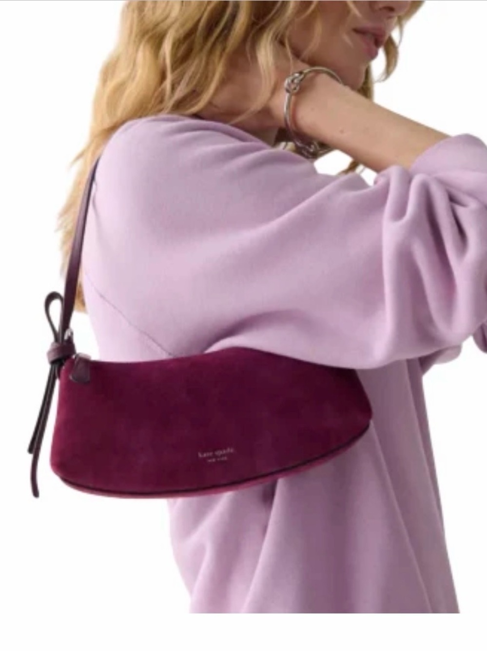 Kate Spade Loop Suede Pochette - Picture 4 of 5